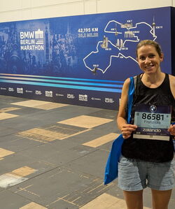 LV-Deggendorf-Marathonläuferin Franziska Wagensonner in Berlin